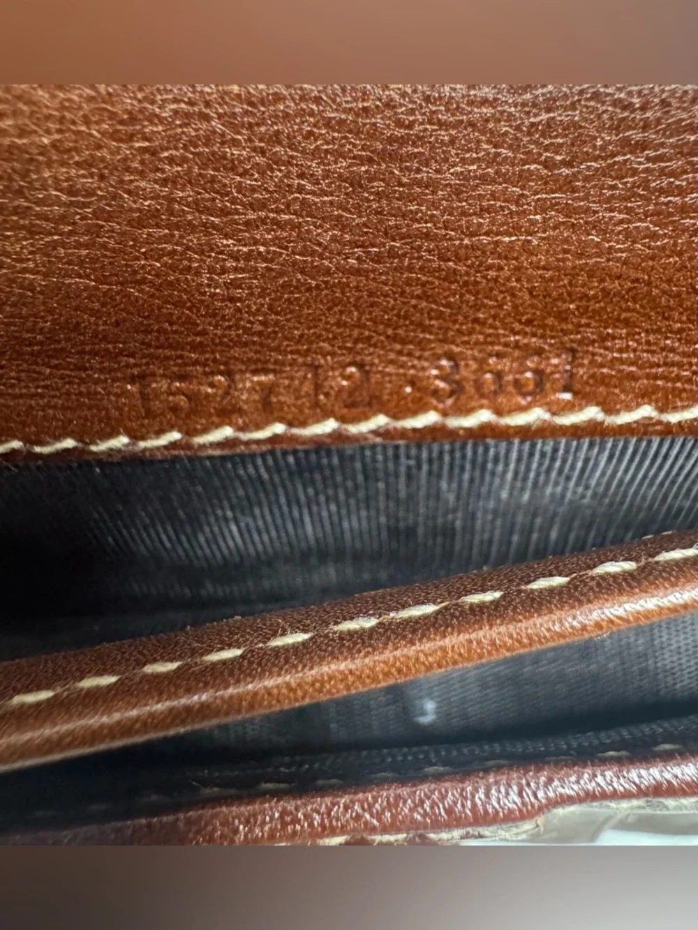 Gucci Bamboo Ring Continental Clutch Check Wallet Vintage - Picture 13 of 15